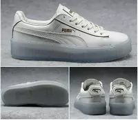 superstar puma rihanna zapatos baskets basses jade blanc